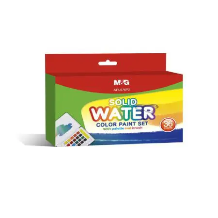 M&G Solid Watercolor 36 Colors + Pen / APL976P2 تلوين مائي مع قلم