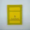 PD FluoNote Plastic Notebook A4 5 Subjects Line 144sh 70g Spiral / PP232B دفتر راسور
