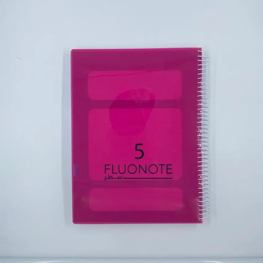 PD FluoNote Plastic Notebook A4 5 Subjects Line 144sh 70g Spiral / PP232B دفتر راسور
