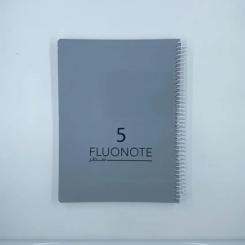PD FluoNote Plastic Notebook A4 5 Subjects Line 144sh 70g Spiral / PP232B دفتر راسور