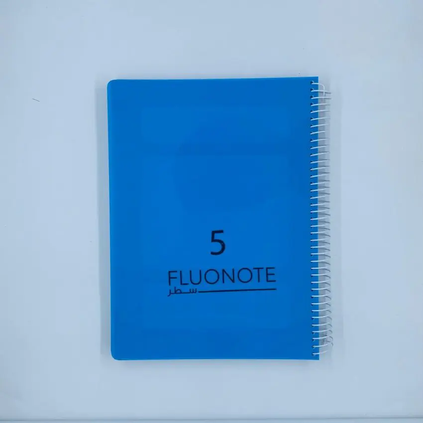 PD FluoNote Plastic Notebook A4 5 Subjects Line 144sh 70g Spiral / PP232B دفتر راسور