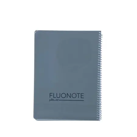 PD FluoNote Plastic Notebook A4 Lines 72sh 70g Spiral / PP242B دفتر جامعة