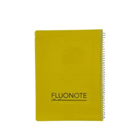 PD FluoNote Plastic Notebook A4 Lines 96sh 70g Spiral / PP243B دفتر جامعة