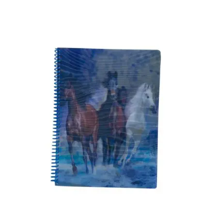PD Flower 3D Plastic University Notebook A4 Square 72sh 70g Spiral / PP237 دفتر جامعة راسو