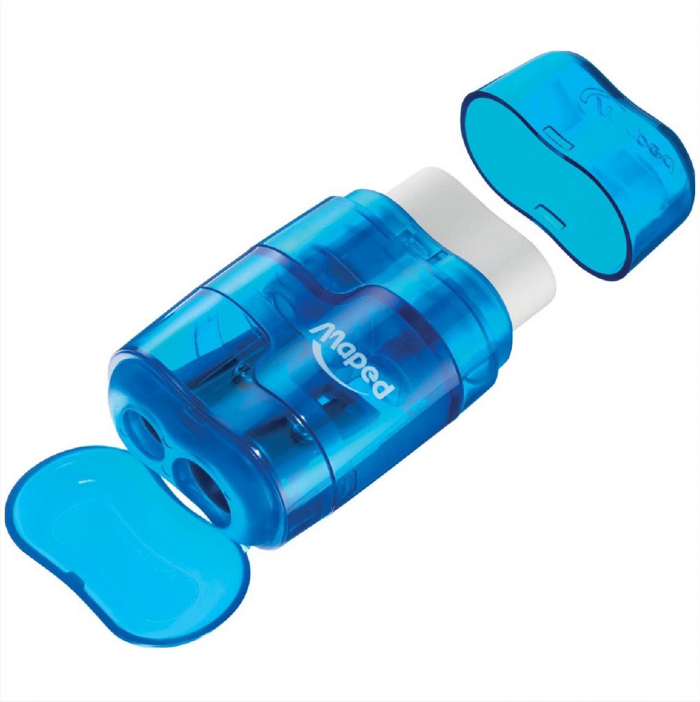 Maped Sharpener 2 Holes + Eraser /  049211 مبراة + ممحاة