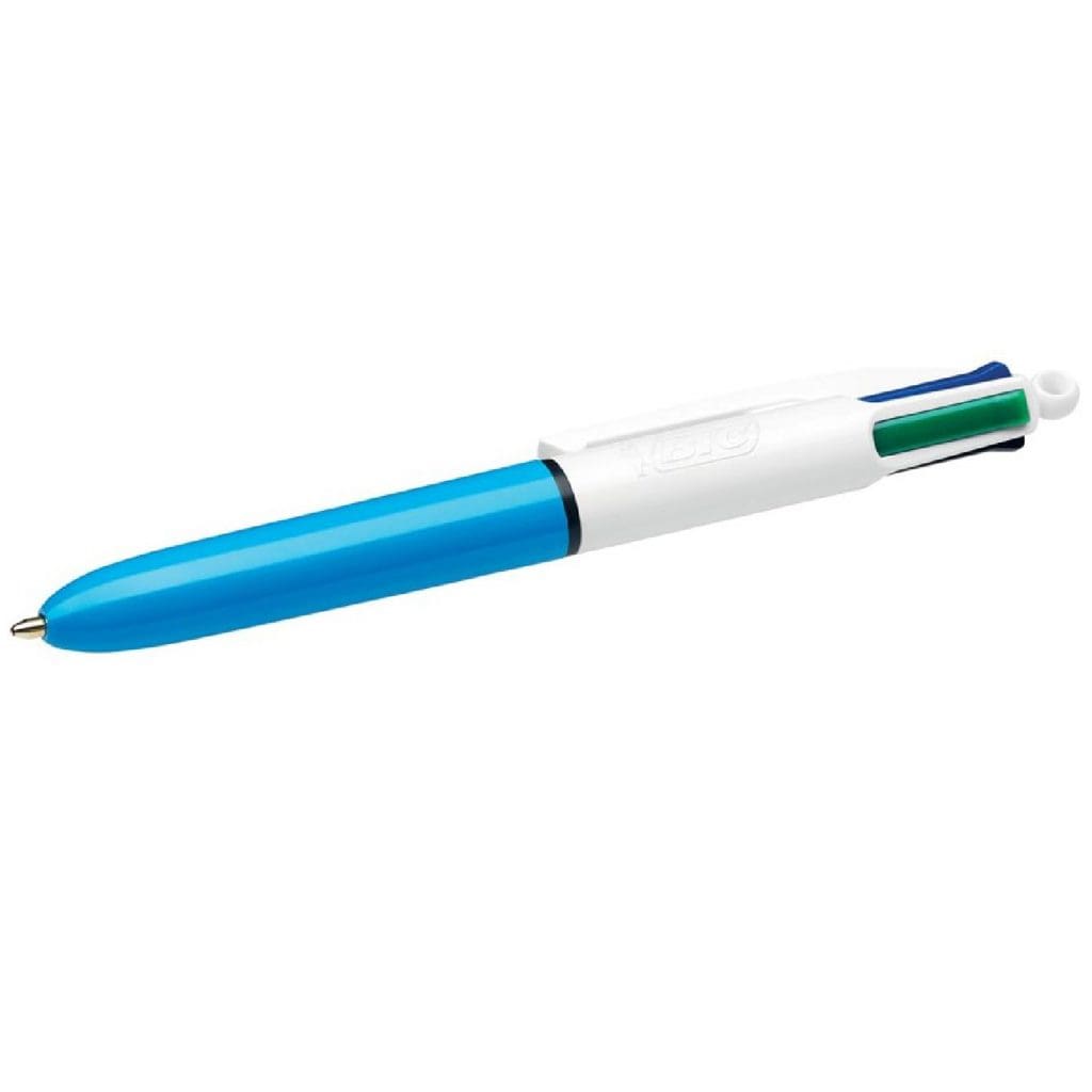 BIC 4 Colors Ball Pen 1.0mm / MINI قلم حبر 4 الوان