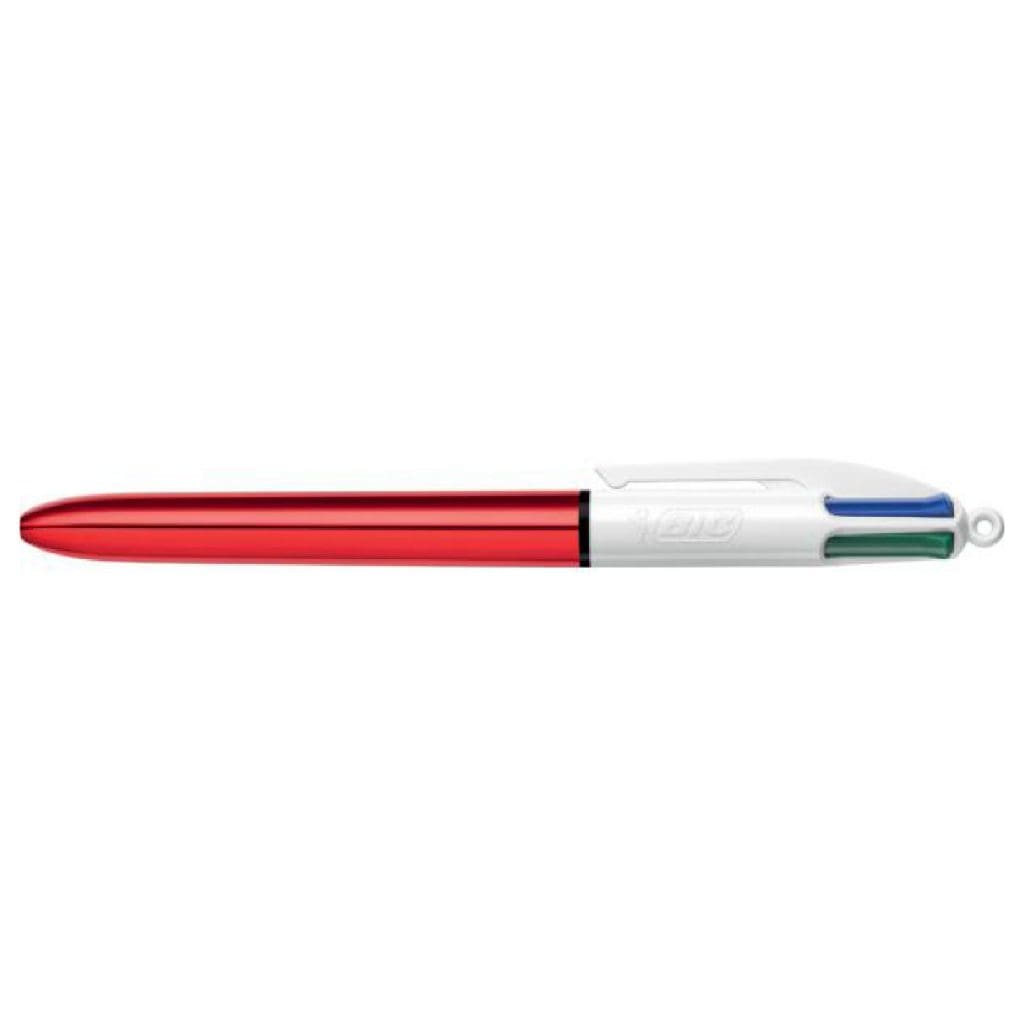BIC 4 Colors Ball Pen 1.0mm / SHINE قلم حبر 4 الوان