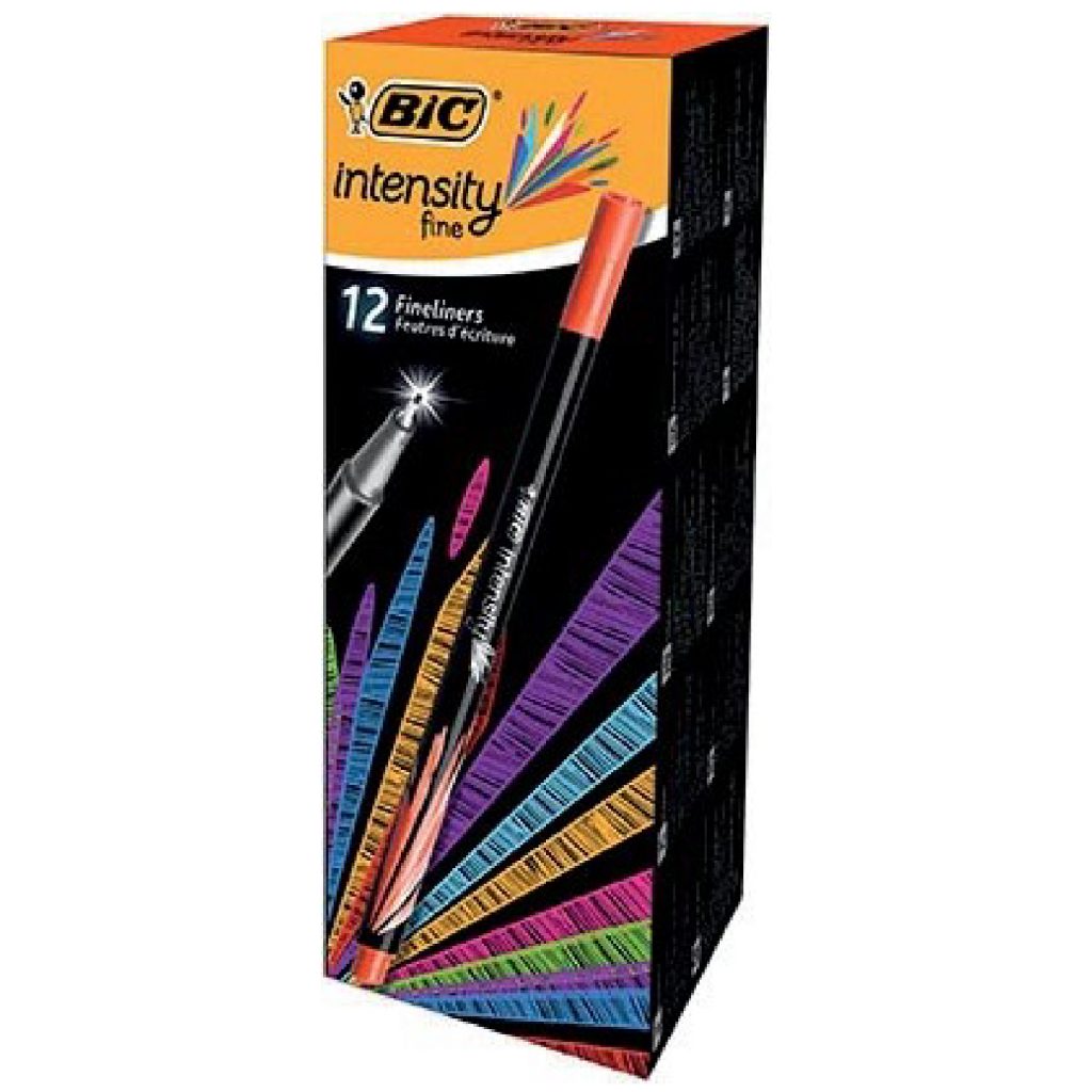 BIC Intensity Fineliner Pen 0.4mm قلم حبر خط رفيع