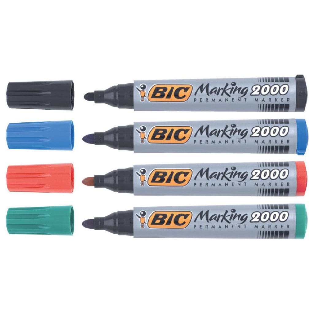 BIC Permanent Marker Round 2000 / قلم ماركر مدور