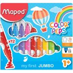 MAPED MAXI Fibre Tip Pens / Feutre 12 Colors / 846020 تلوين مائي عريض