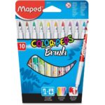 MAPED Color Peps Brush 10 colors Feutre - 848010 تلوين مائي