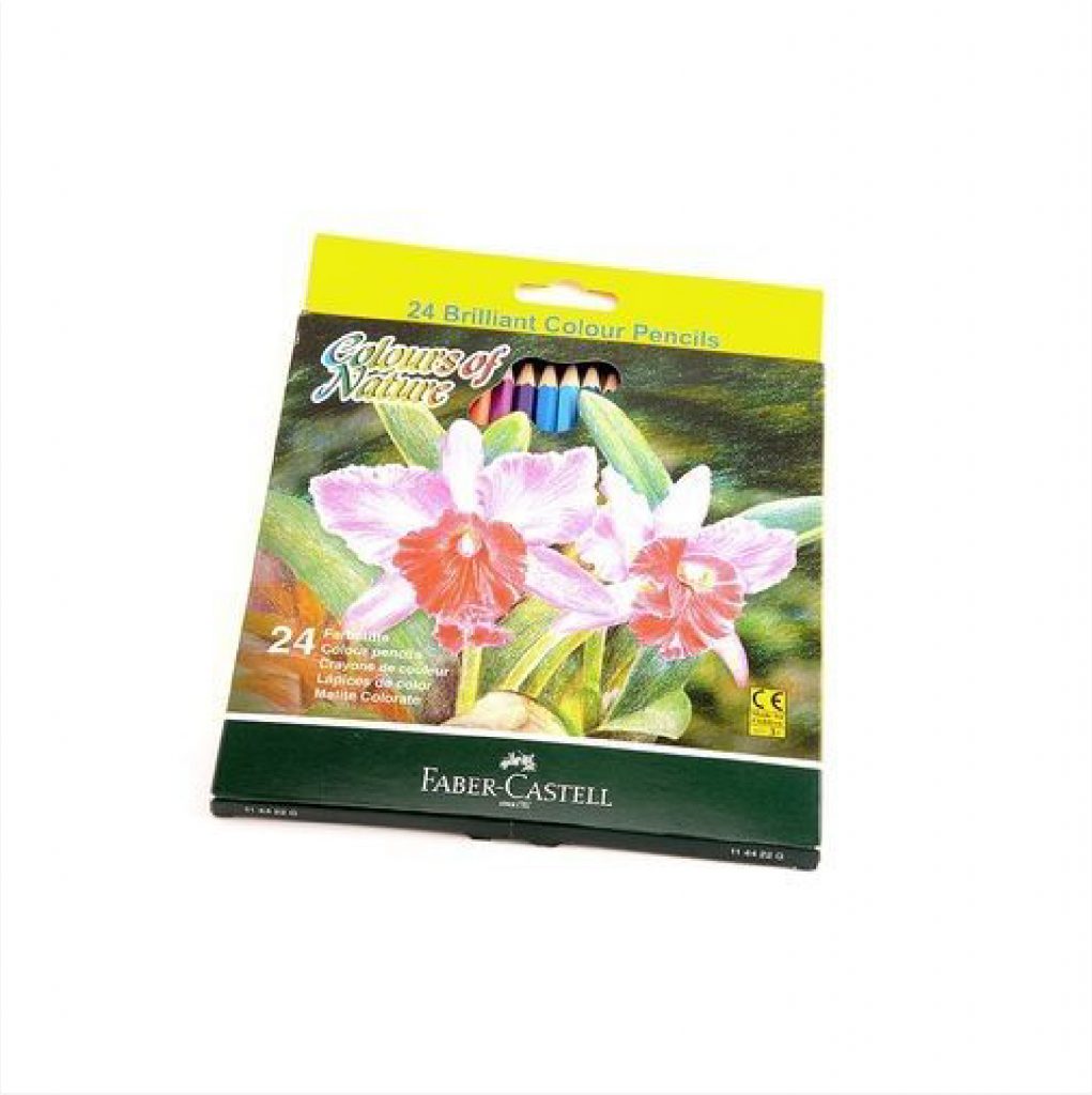 Faber Castell Coloring Pencils 24 Colors / 114422 تلوين خشب