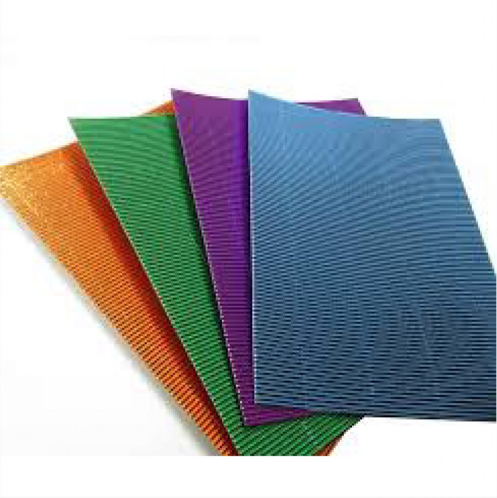 Corrugated Board Metallic 50*70 كرتون مضلع لميع