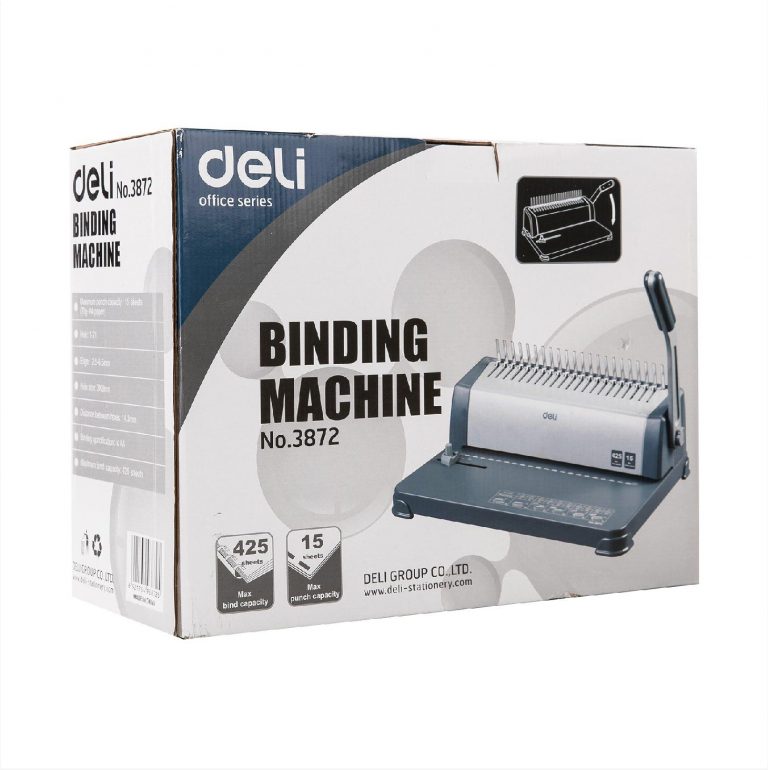 Deli Plastic Comb Binding Machine 3872 / Max Punch 15sh / Max Bind 425sh