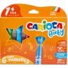 Carioca Baby Fibre Tip Pens Feutre 6 Colors / 42815 تلوين مع شكل