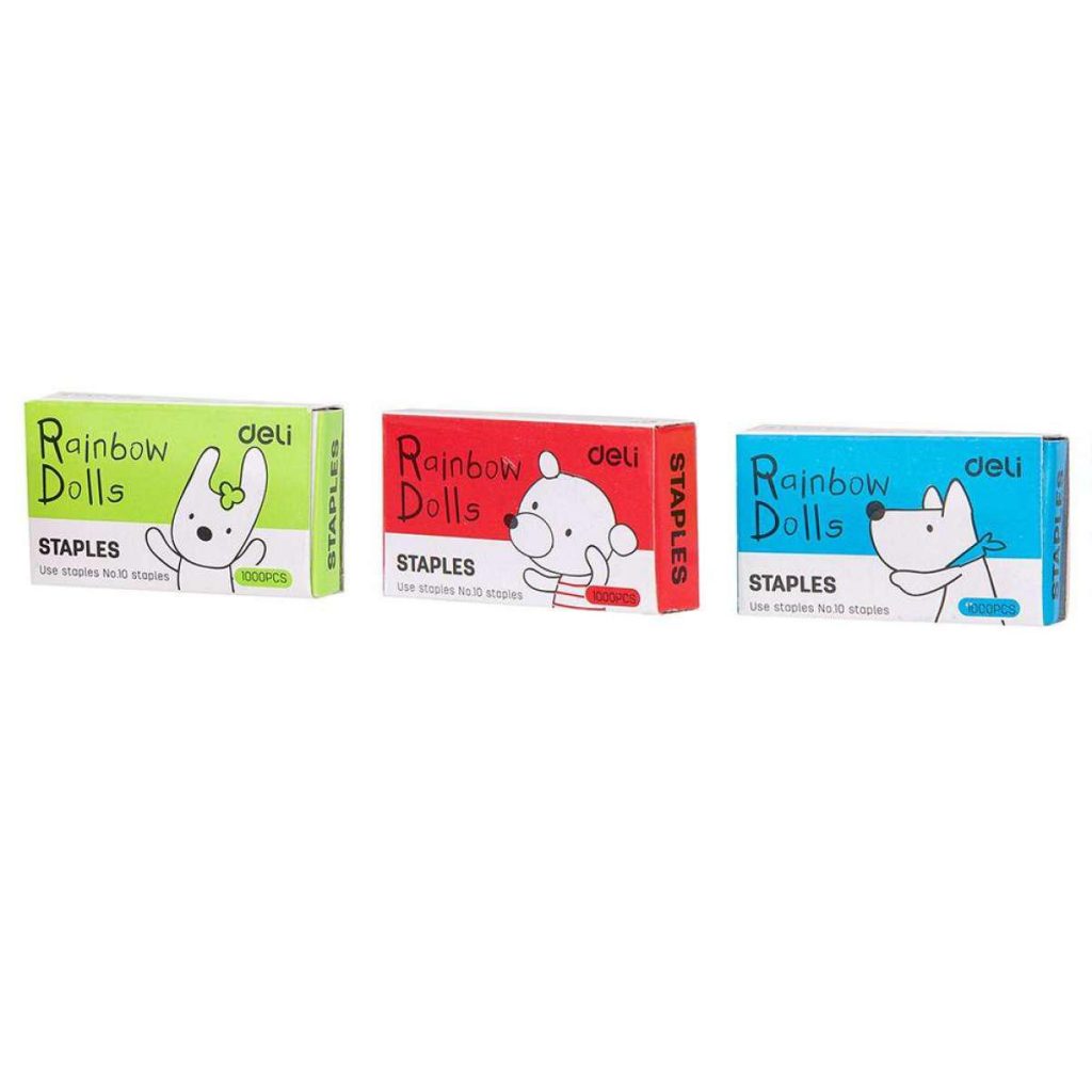 Deli Mini Stapler Set With Staples No.10 12sh / 0253 مكبس مع خرطوش