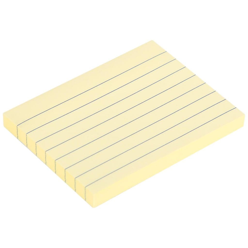 Deli Sticky Notes A00652 Lined 1 Col. 76*101mm 100sh ورق ملاحظات مسطر