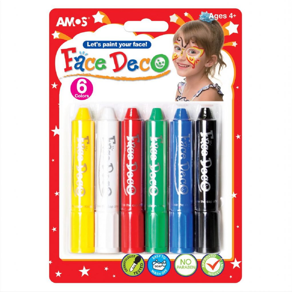 AMOS Face Deco Painting 6 Colors / FD5B6 تلوين للوجه
