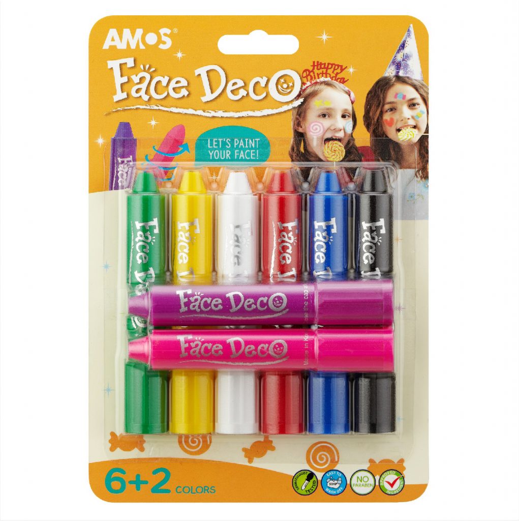 AMOS Face Deco Painting 8 Colors / FD5B8 تلوين للوجه