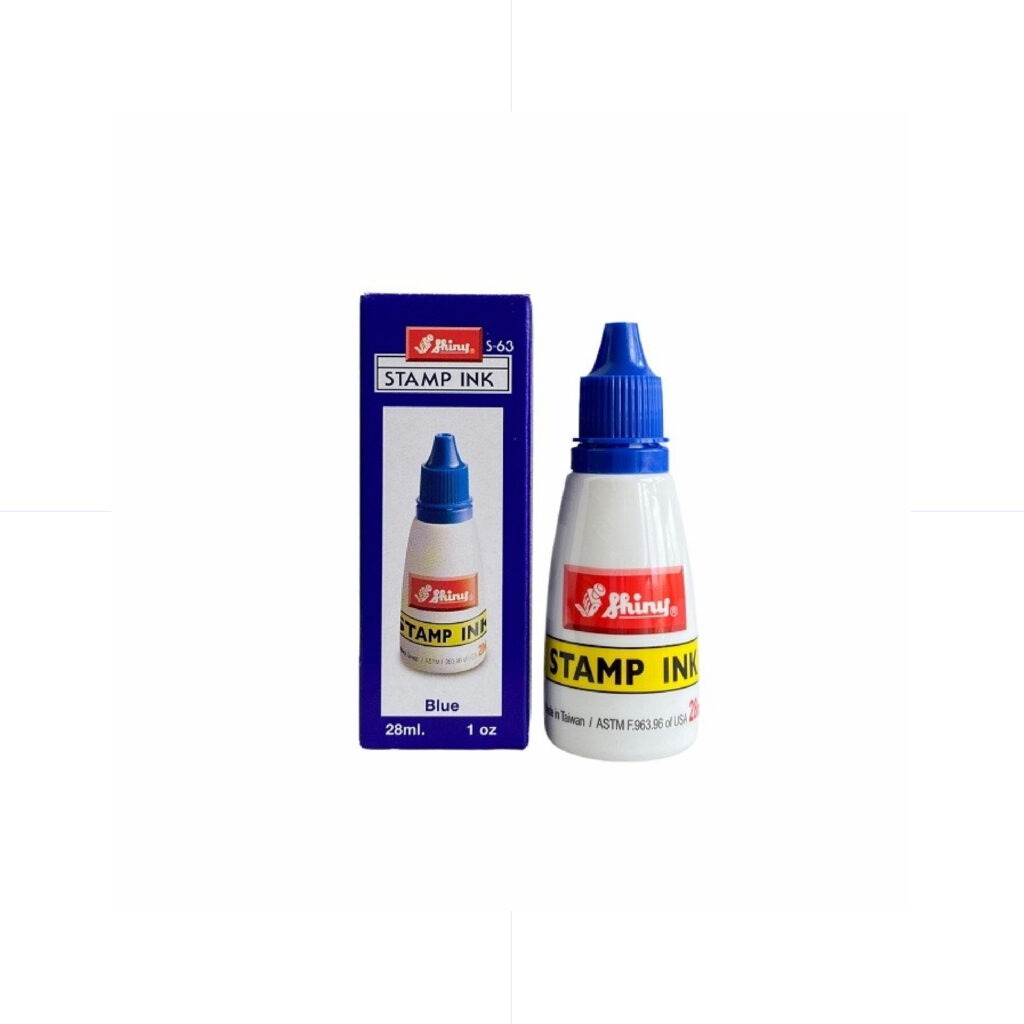 SHN Stamp Pad INK 28ml S-63 / BLUE قنينة حبر ازرق