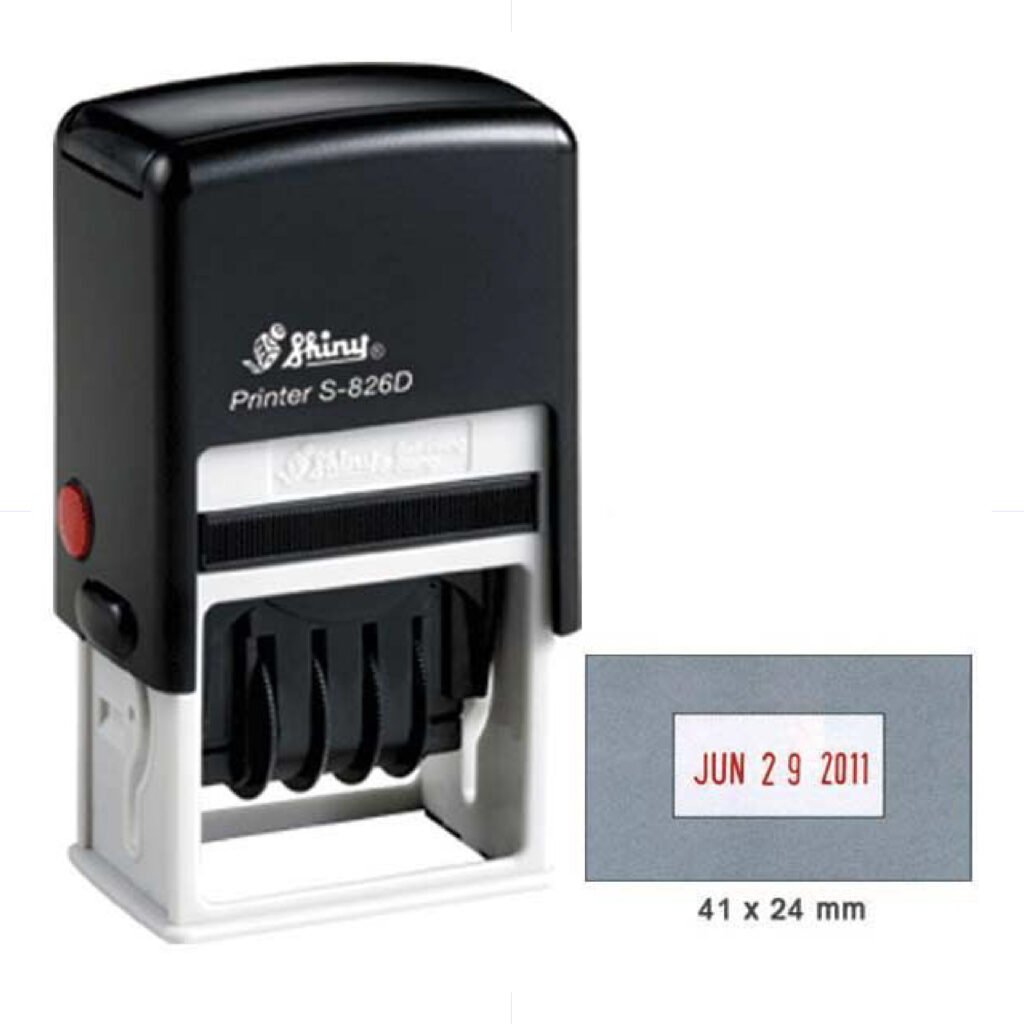 SHN Adjustable Dater Stamp S-826D / English / 41*24mm ختم تاريخ مع فراغ