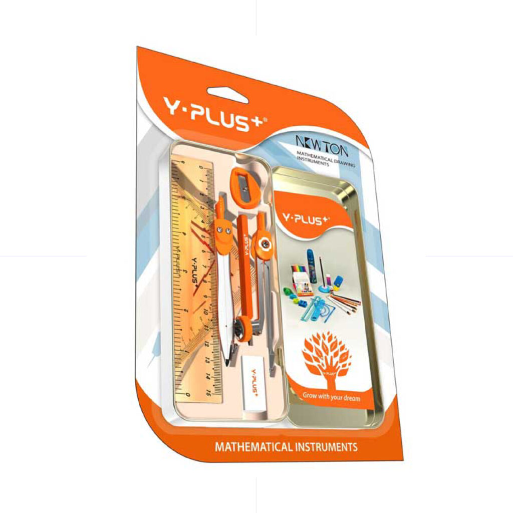 Y-PLUS Newton Metal Geometric Set 2 Compass / MS180101 علبة هندسة