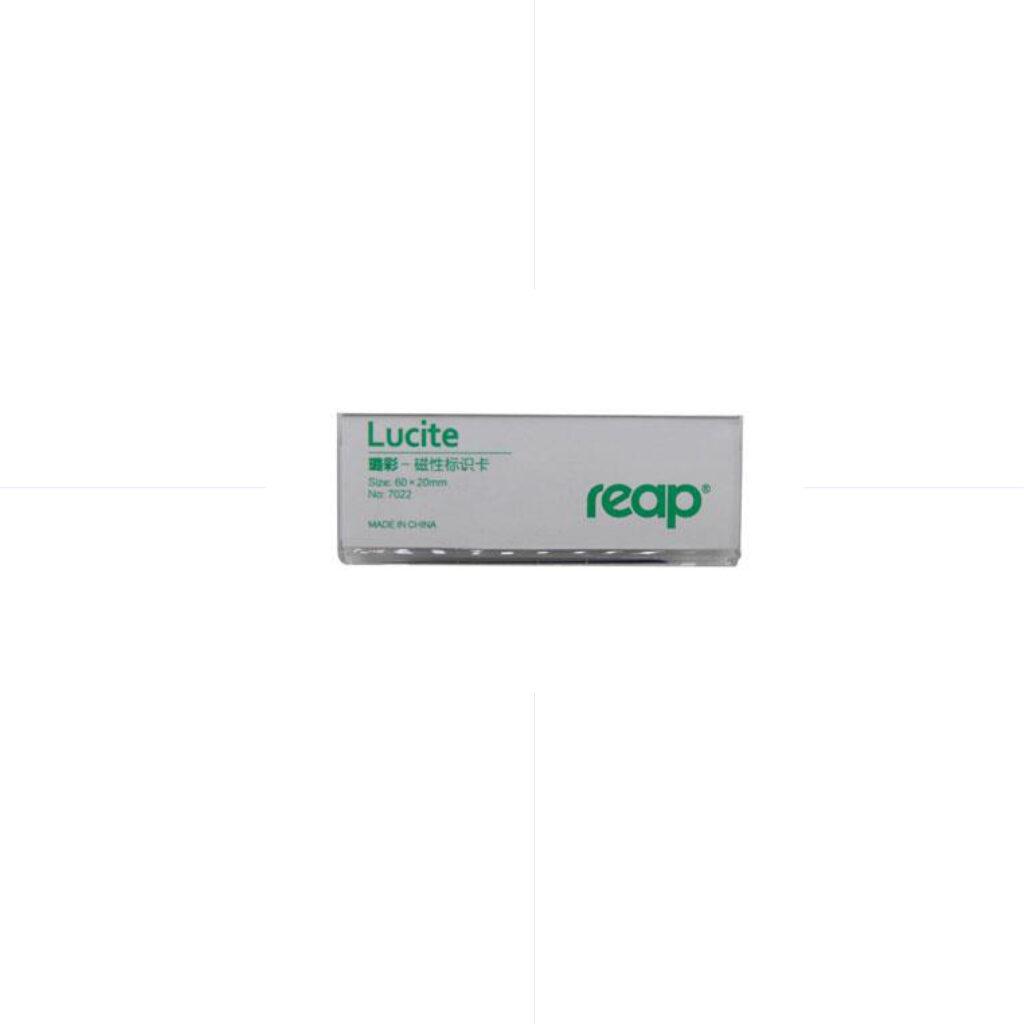 REAP Lucite Magnetic Badge Name 60*20mm / 7022 16BS034 بادج مغناطيس