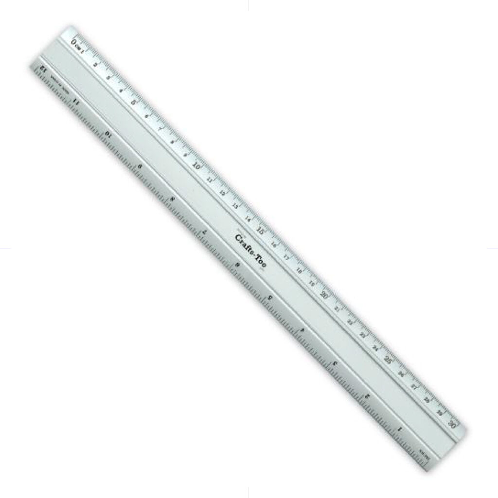 Aluminium Ruler 30cm / S1365 / CR مسطرة المنيوم
