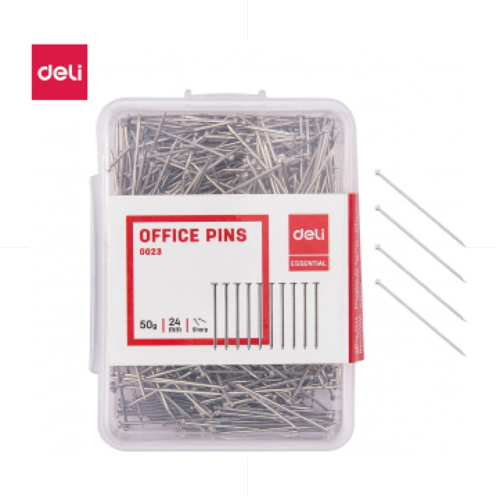 Deli Office Pins 24mm 50g / 0023 دبوس مكتب