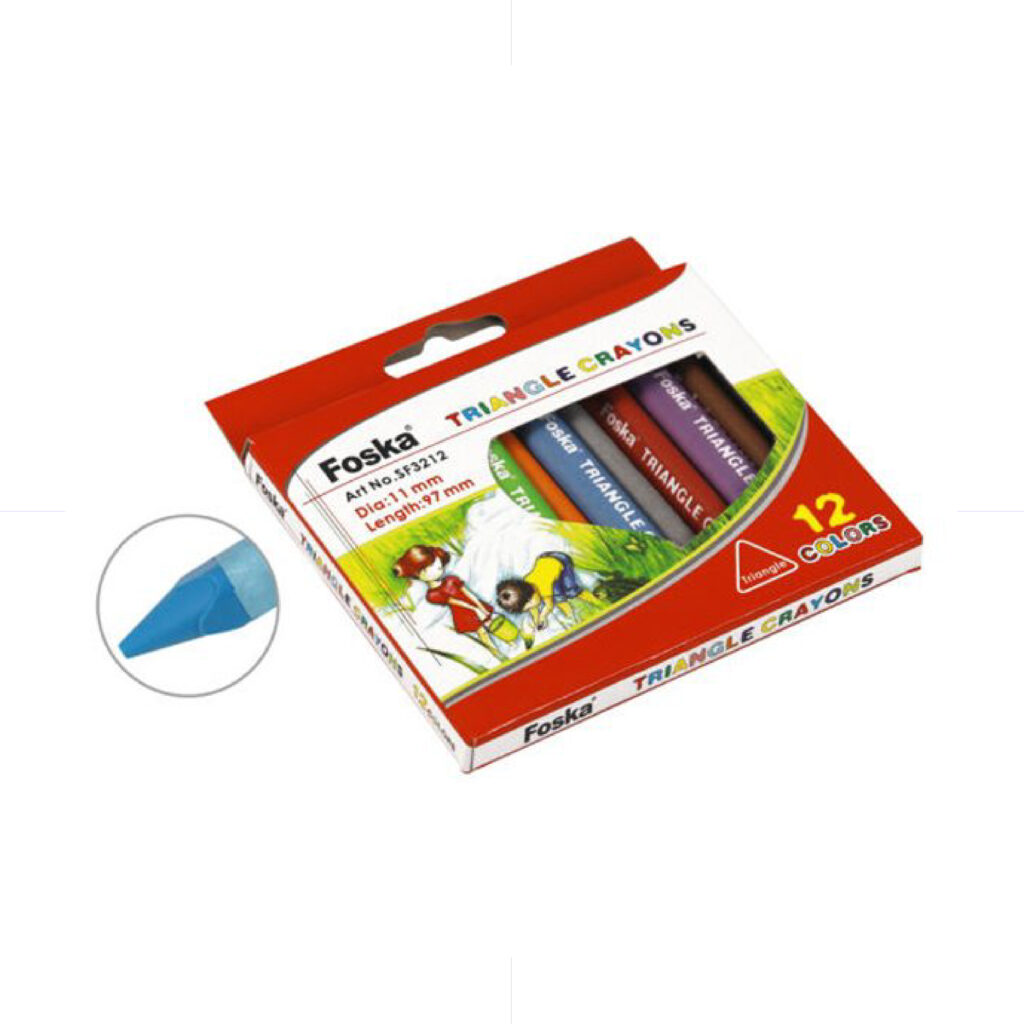 Foska Wax Crayons Jumbo 12 Colors / SM9212 تلوين شمع عريض