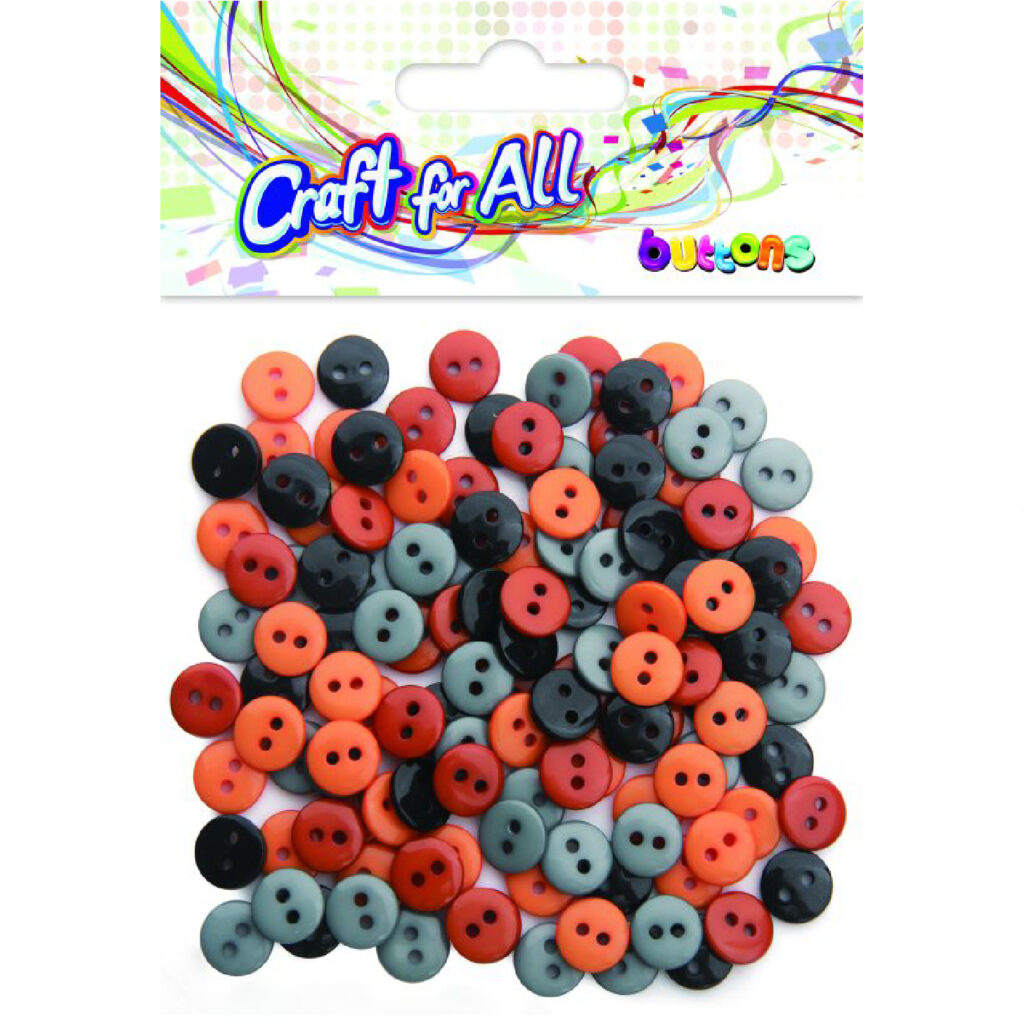 CFA Plastic Colored Buttons 7mm Assorted / CA-250 ازرار بلاستيك للاشغال