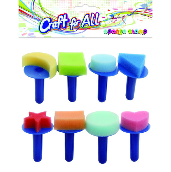 CFA Sponge Stamp 6pcs Diam. 5cm / CA-402 اسفنج اشكال للتلوين