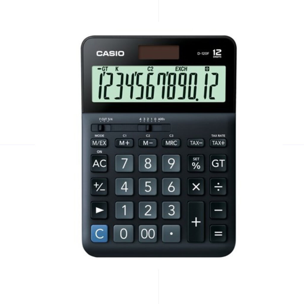 CASIO Calculator D-120F / 0-00 / 12 digits ORIGINAL الة حاسبة