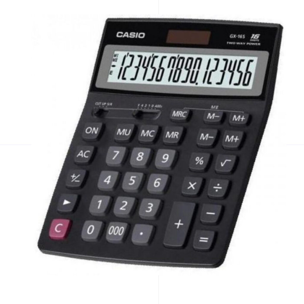 CASIO Calculator GX-16B / 0-000 / 16 digits ORIGINAL آلة حاسبة
