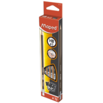 Maped Triangular Graphite HB Pencil 12pcs / 851721 قلم رصاص