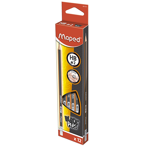 Maped Triangular Graphite HB Pencil 12pcs / 851721 قلم رصاص