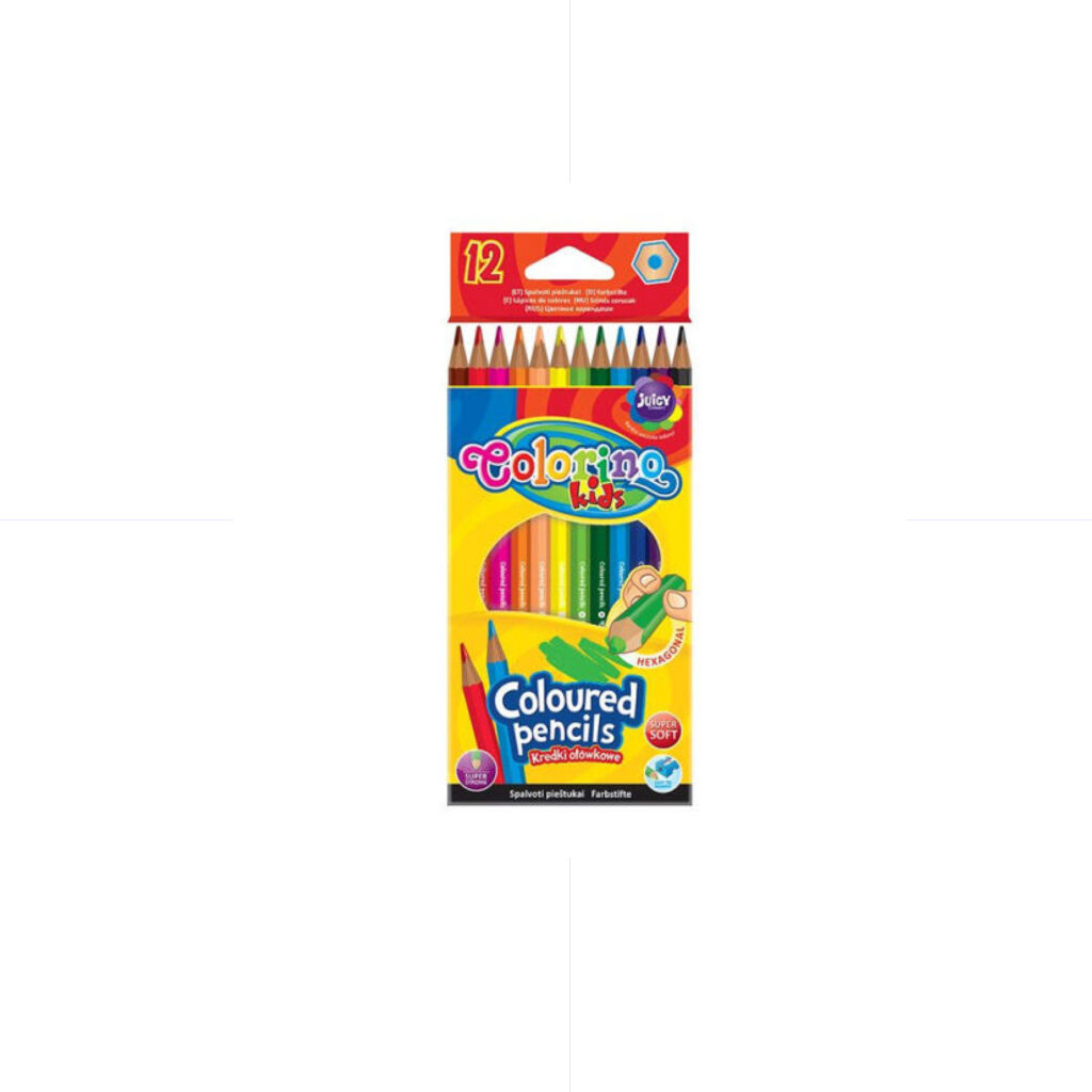 Colorino Coloring Pencils 12 Colors / 14687 تلوين خشب طويل