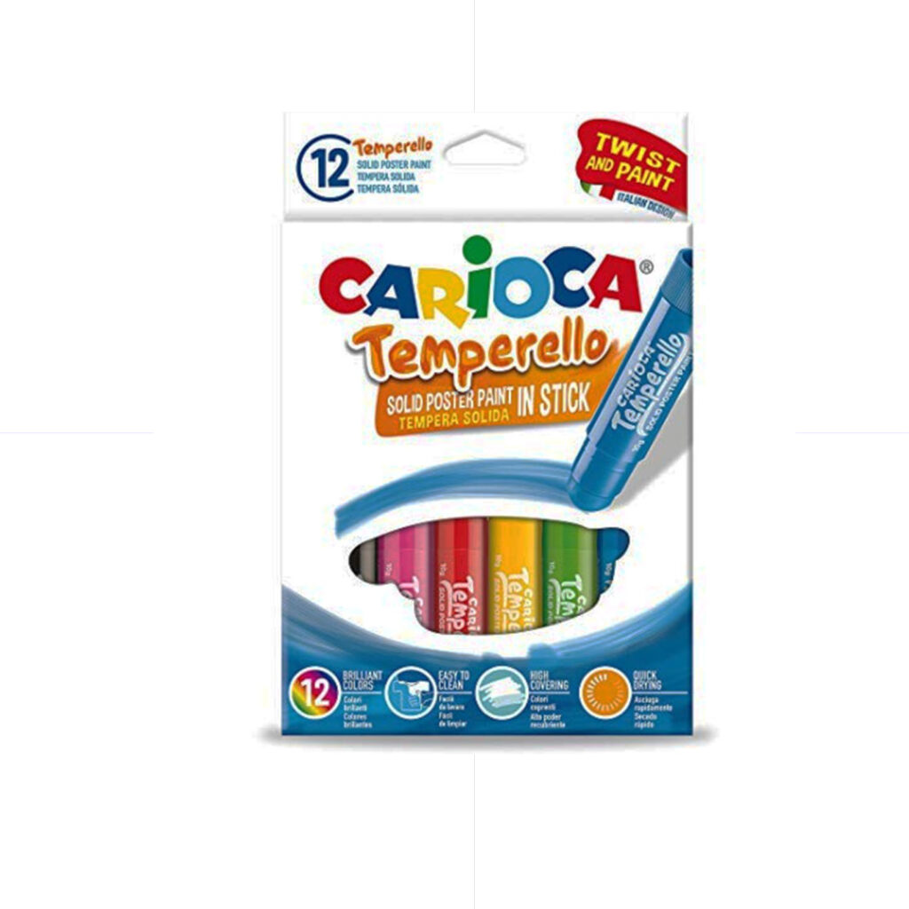 Carioca Temperello Solid Poster Paint 6 Colors Classic / 42739 تلوين