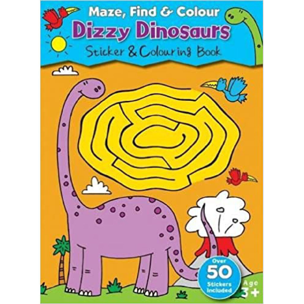 Dizzy Dinosaurs - Sticker & Colouring Book