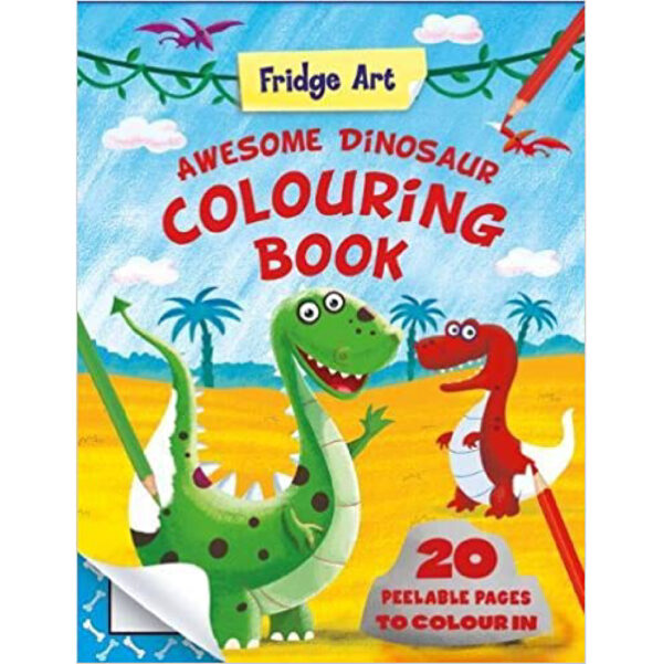 Fridge Art Book - Awesome Dinosaur Colouring Book