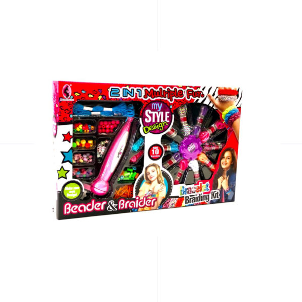 TOYS / 2in1 Multiple Fun Beader & Braider 3+ LV557 مجموعة اشغال خرز