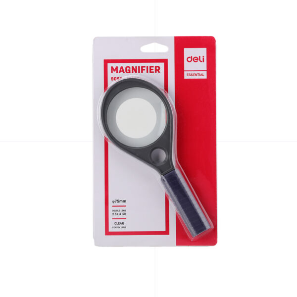Deli Magnifier 75mm 2.5x & 5x / 9090 مكبر
