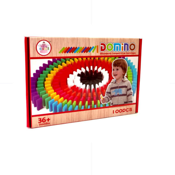 TOYS / Domino Colored Wooden Dominoes 100pcs 3+ DE-329 دومينو خشب ملون