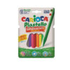 Carioca Plastello Plastic Crayons Wax 12 Colors / 42711 تلوين