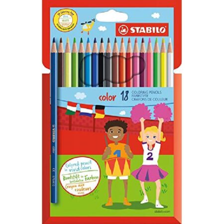 Stabilo Coloring Pencils 18 Colors / 1918/77-11 تلوين خشب
