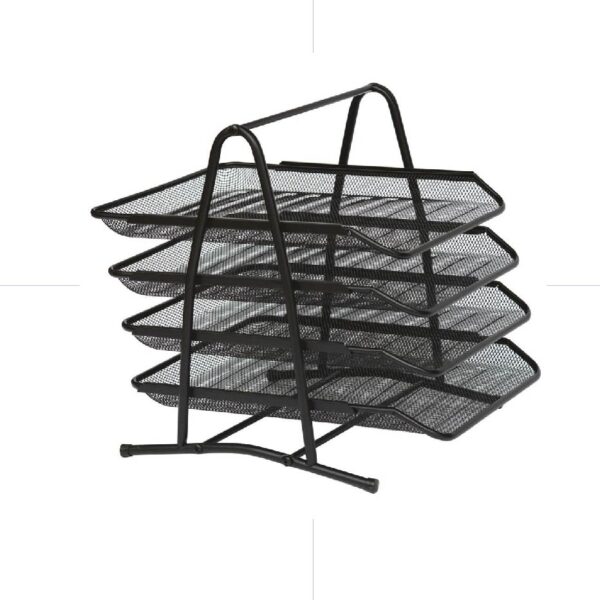 Metal Mesh Document Tray 4 Tiers / HF-J3 DT جارور مكتب 4 طبقات شبك