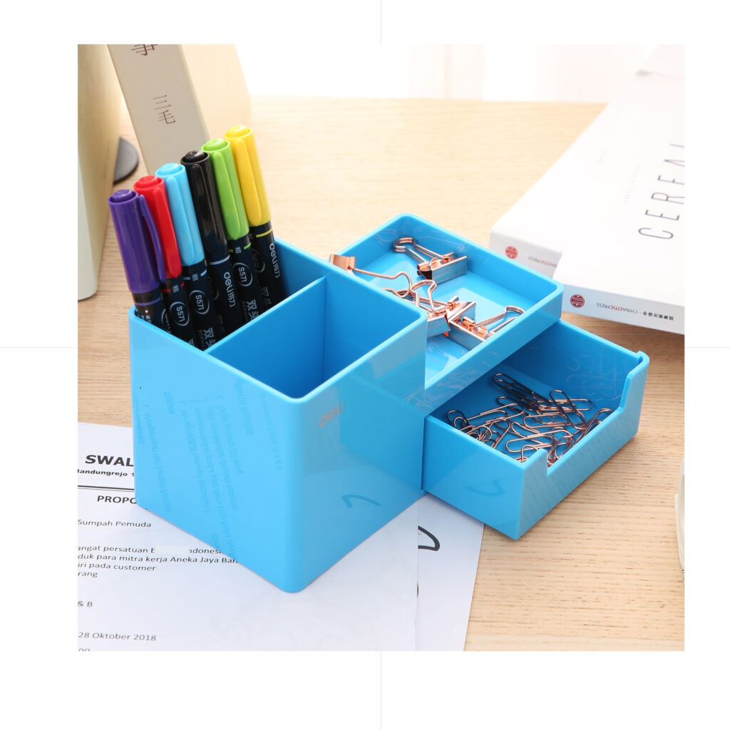 Deli Rio Desk Organizer Blue / Z25130 ستاند مكتب للقرطاسية