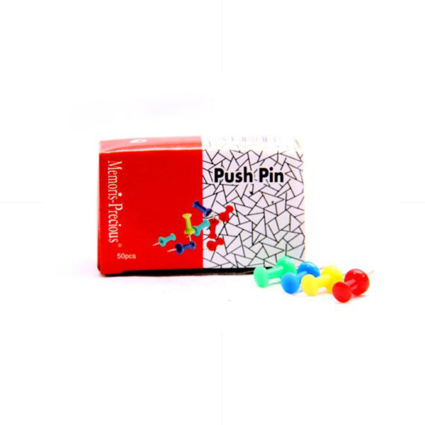 Colored Push Pins 50pcs / MF0583 دبوس خرائط