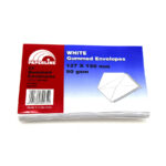 White Gummed Envelope 127*190 mm V / 100g / 25pcs - Paperline مغلف ابيض