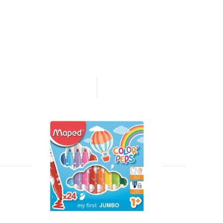 Maped Fibre Tip Pens Feutre Jumbo 24 Colors / 846222 تلوين مائي